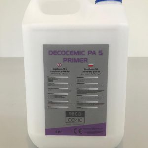DecoCemic PA 5 microcement Primer-bezbarwny wodny grunt do powierzchni chłonnych